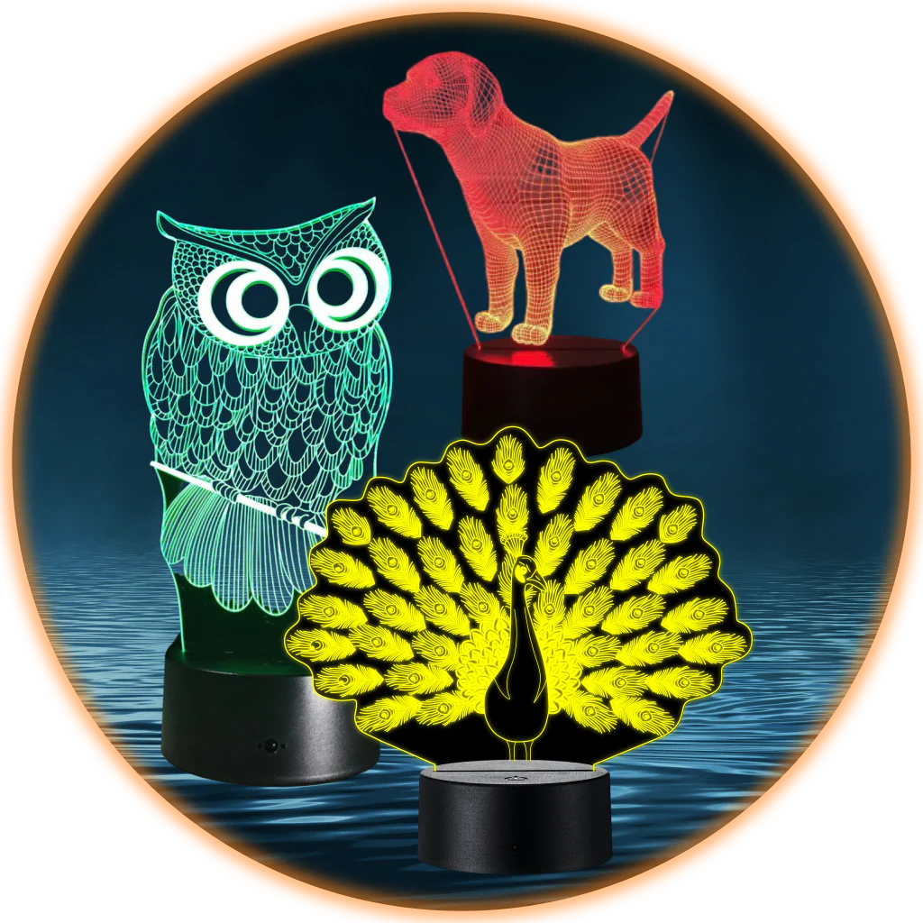 Lámparas LED Animales
