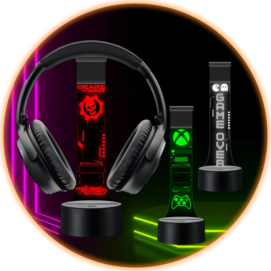 Lámparas Led Gamer para soporte de Audifonos