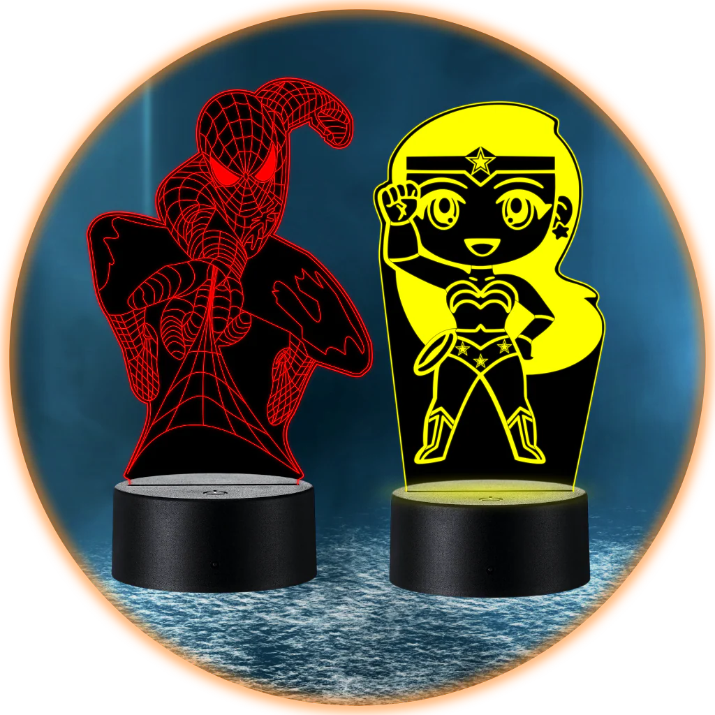 Lámparas LED Superhéroes