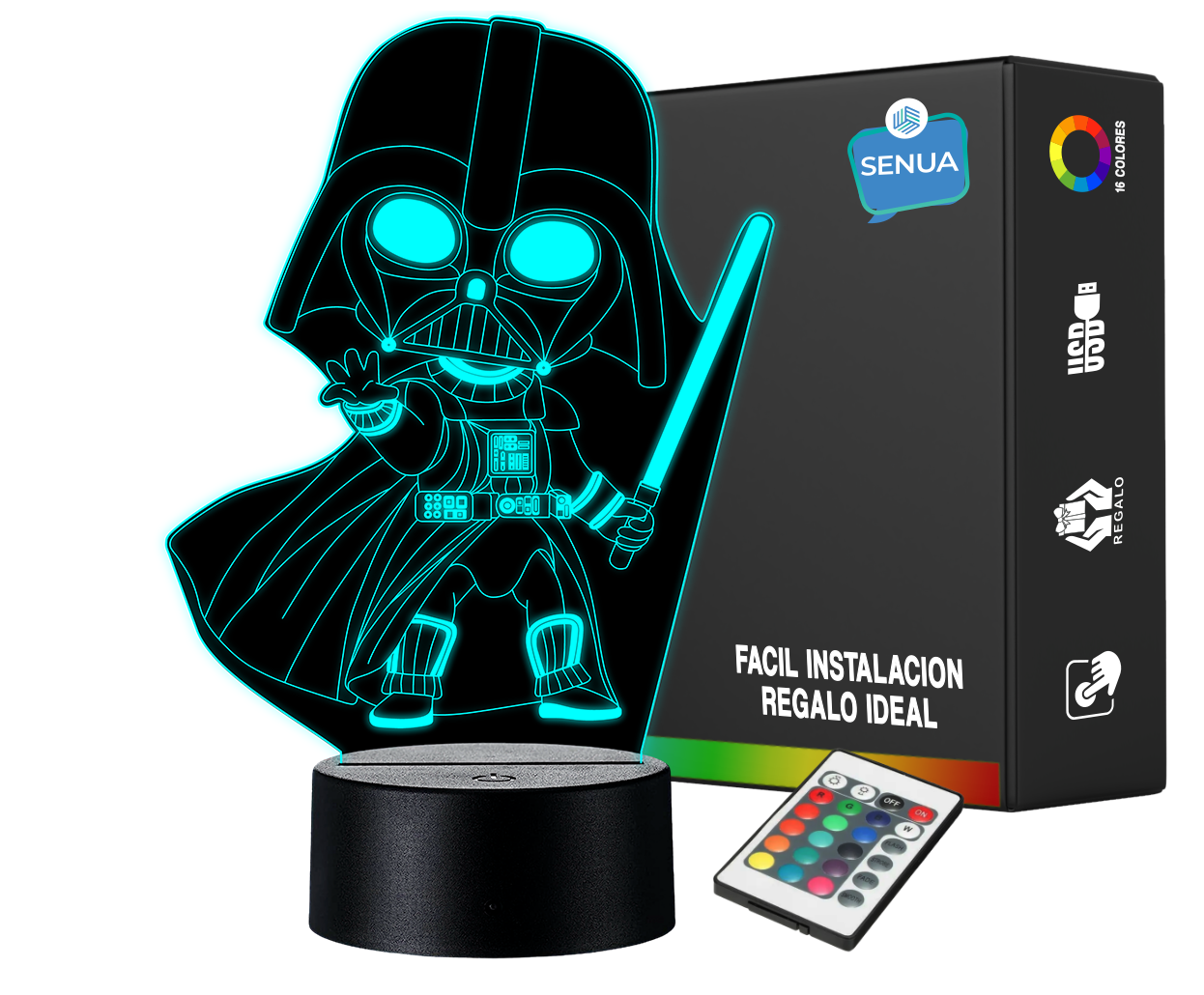 Lámpara Darth Vader