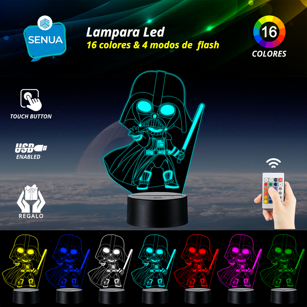 Lámpara Darth Vader