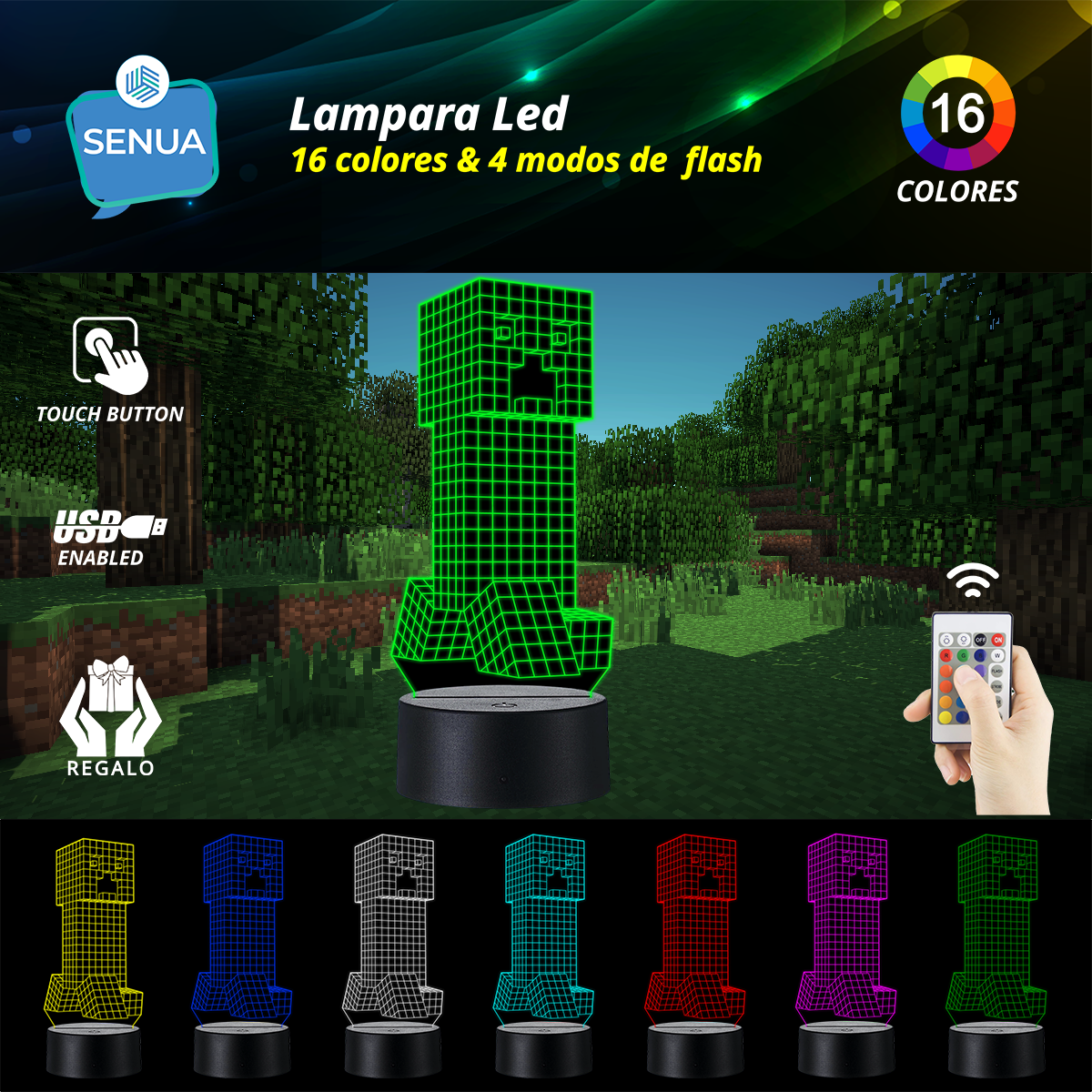 Lámpara Creeper