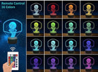 Lámpara LED Balón Baloncesto 3D con Tablero