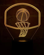 Lámpara LED Balón Baloncesto 3D con Tablero