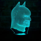 Lámpara LED Batman Cabeza 3D
