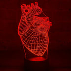 Lámpara LED Corazon 3D Modelo 1