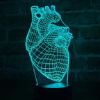 Lámpara LED Corazon 3D Modelo 1
