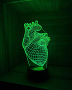 Lámpara LED Corazon 3D Modelo 1