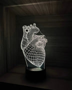 Lámpara LED Corazon 3D Modelo 1