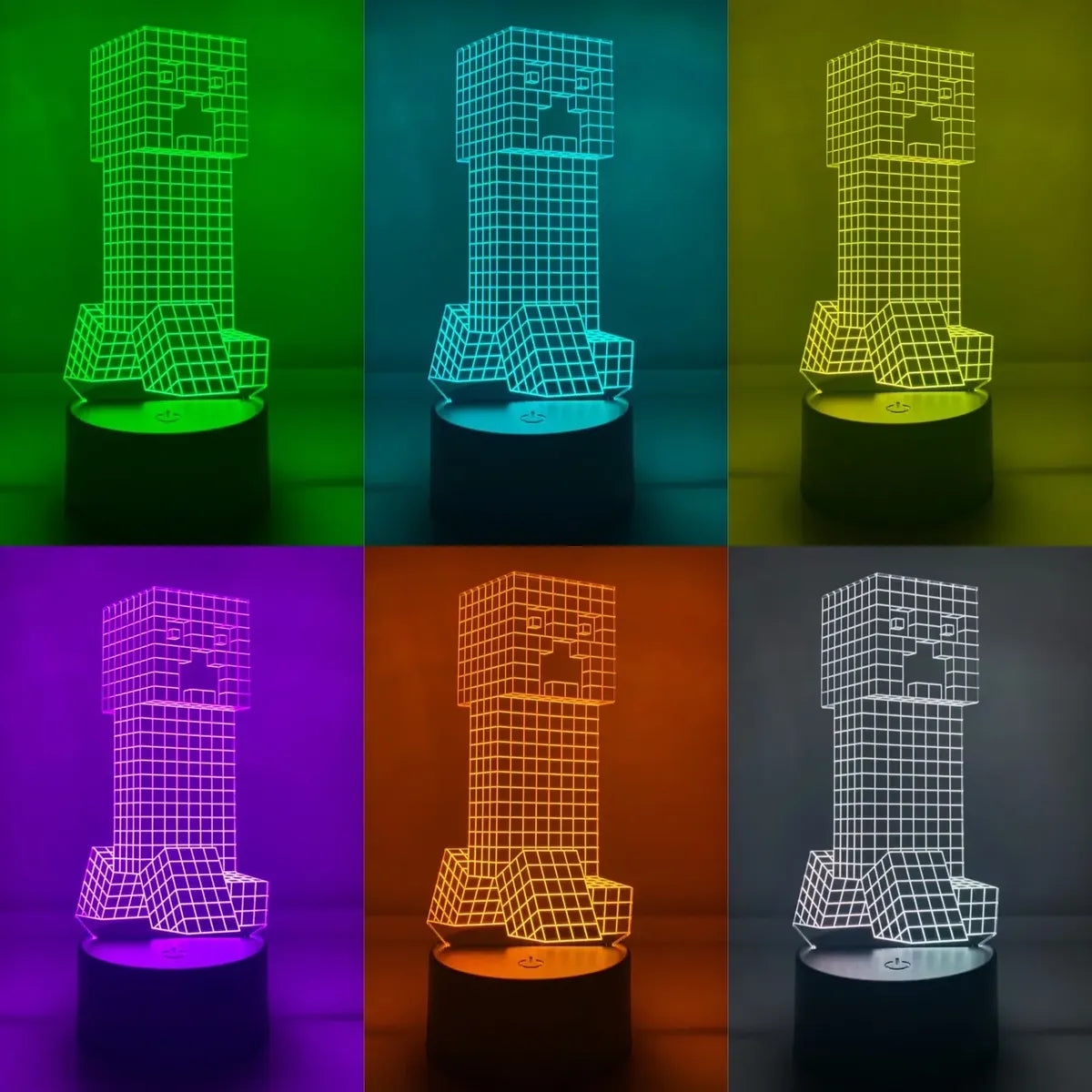 Lámpara LED Creeper 3D