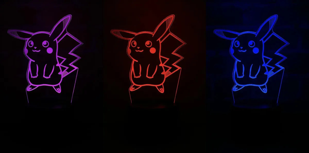 Lámpara LED Pikachu Pokemon (Modelo 2)