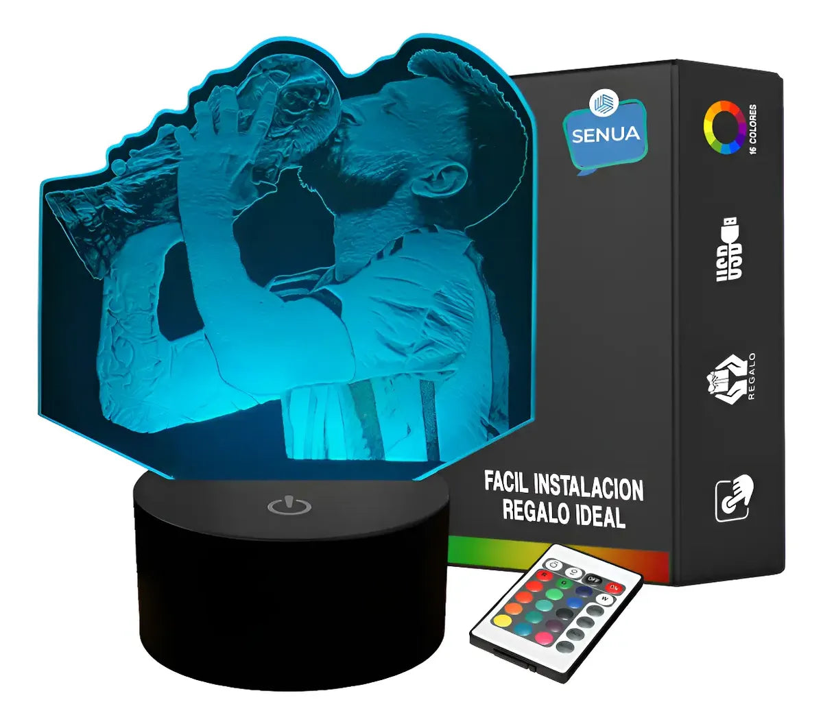 Lámpara LED Messi (copa del mundo)