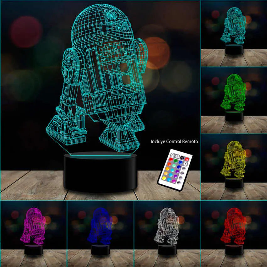 Lámpara LED R2D2