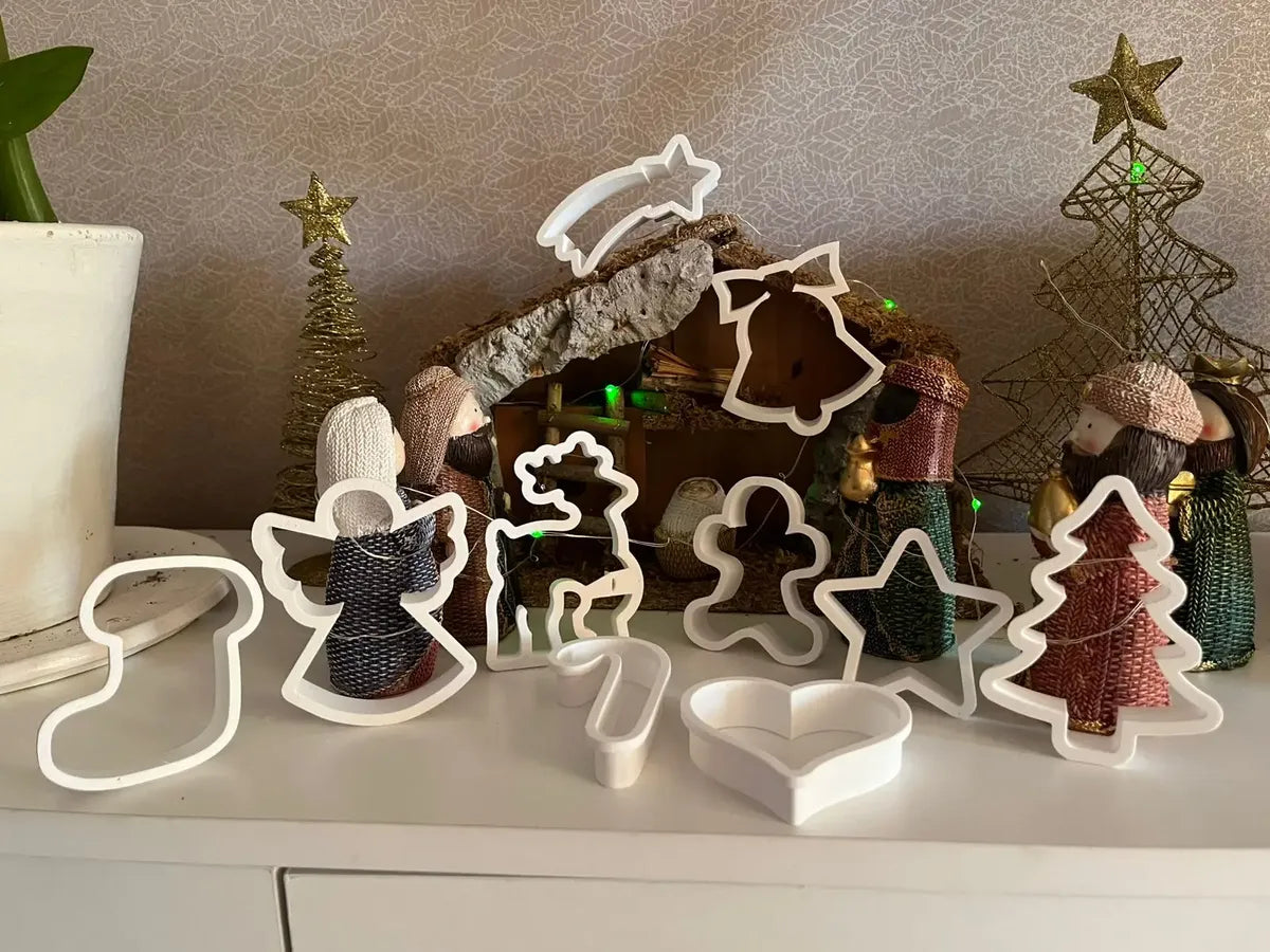 Moldes cortadores para galletas motivo navidad (Set 2)