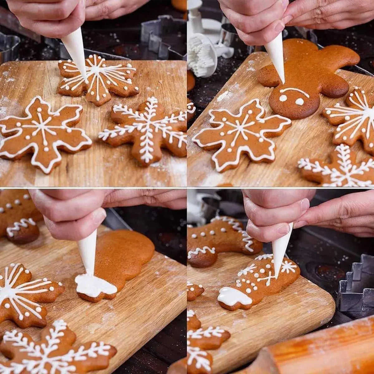 Moldes cortadores para galletas motivo navidad (Set 1)