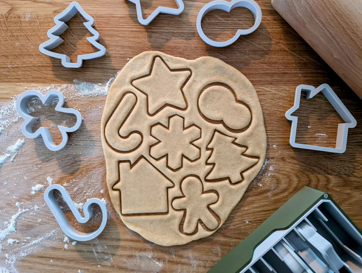 Moldes cortadores para galletas motivo navidad (Set 1)