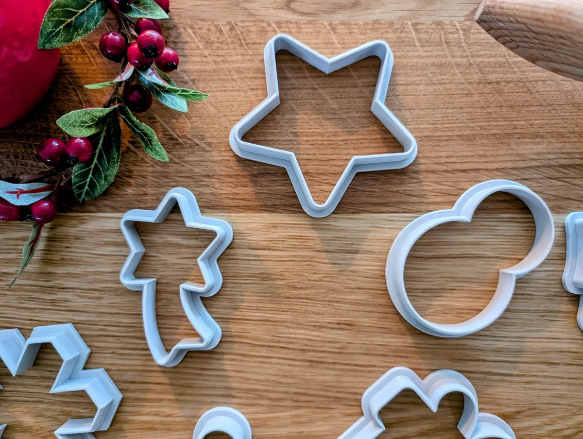 Moldes cortadores para galletas motivo navidad (Set 1)