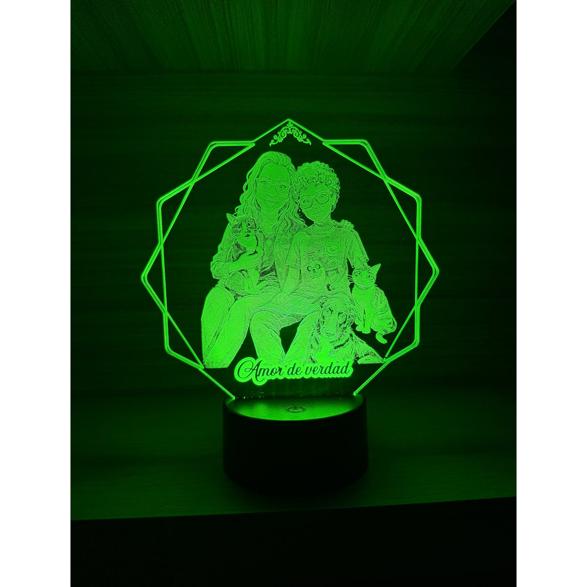 Lámpara LED Personalizada (Estilo Caricatura)