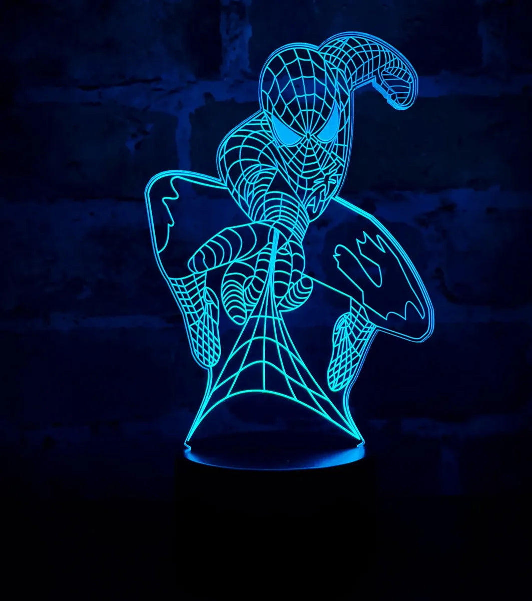 Lámpara LED Spiderman 3D (Modelo 1)