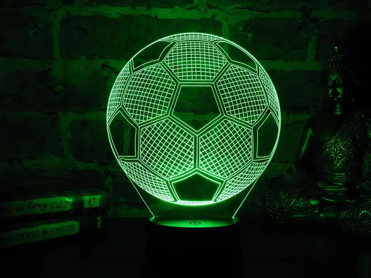 Lámpara LED Balón Futbol 3D