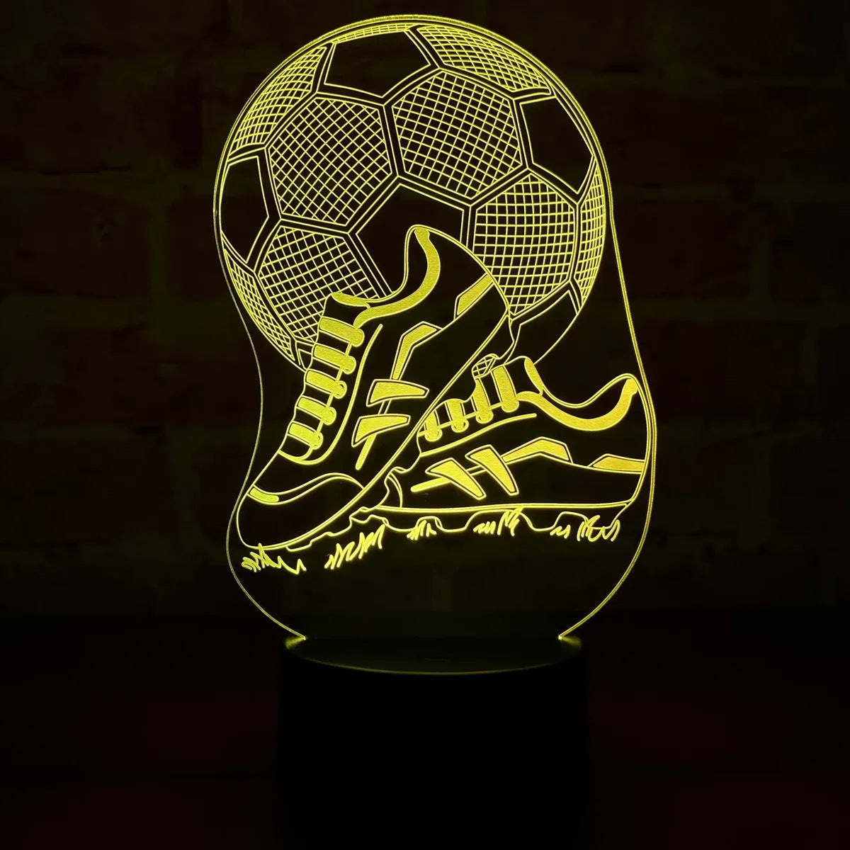 Lámpara LED Balón Futbol 3D con Guayos