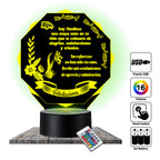Lámpara LED con Dedicatoria - Felicitaciones