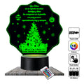 Lámpara LED con Dedicatoria - Navidad