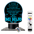 Lámpara LED con Dedicatoria - Hijo(a) Colección 2