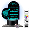 Lámpara LED con Dedicatoria - Mamá