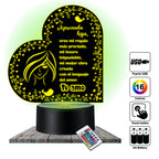 Lámpara LED con Dedicatoria - Hijo(a) Colección 1