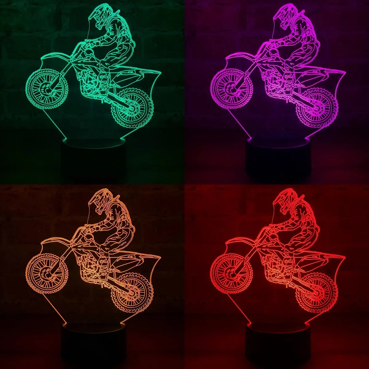 Lámpara LED Motocross Bike