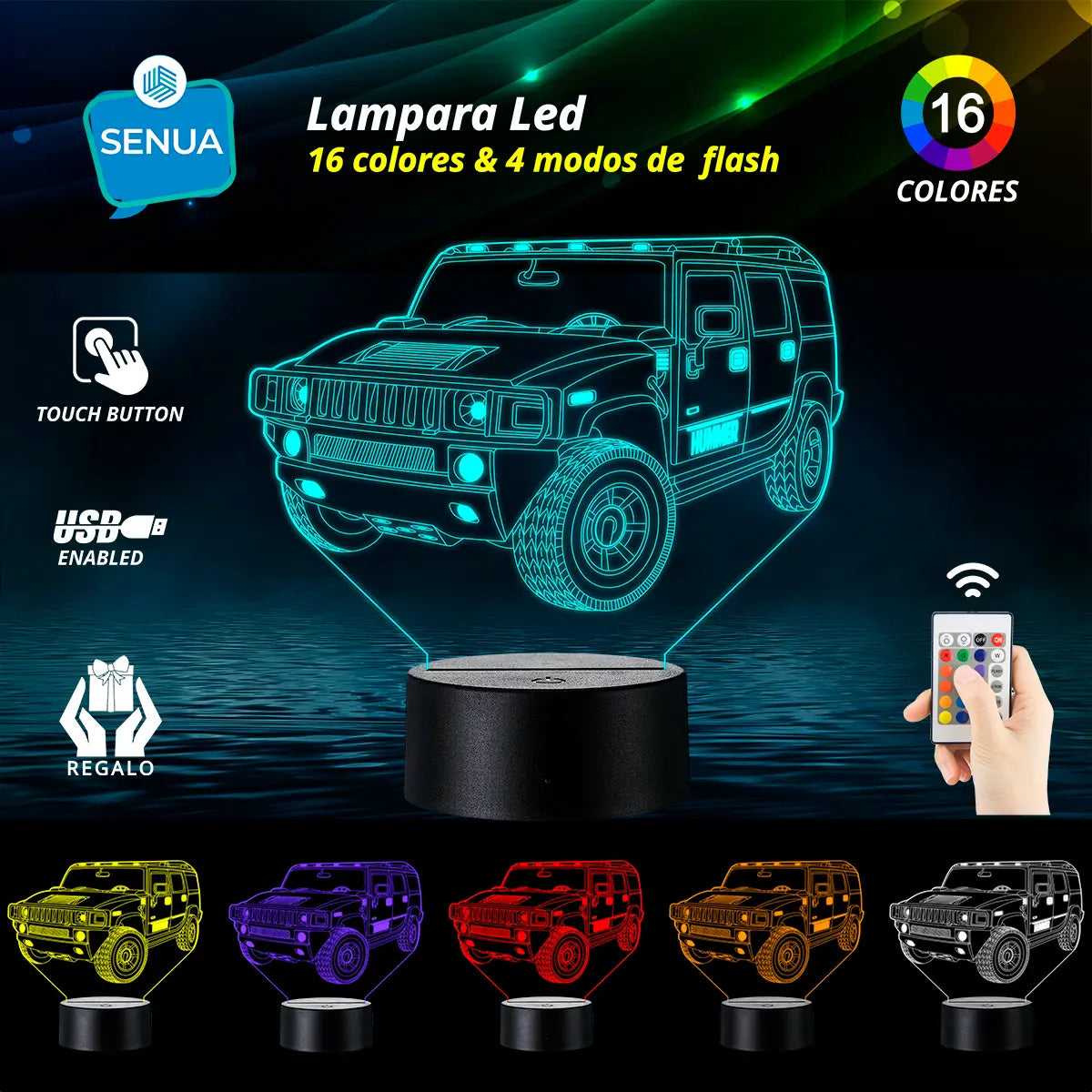 Lámpara LED Hummer Modelo 2