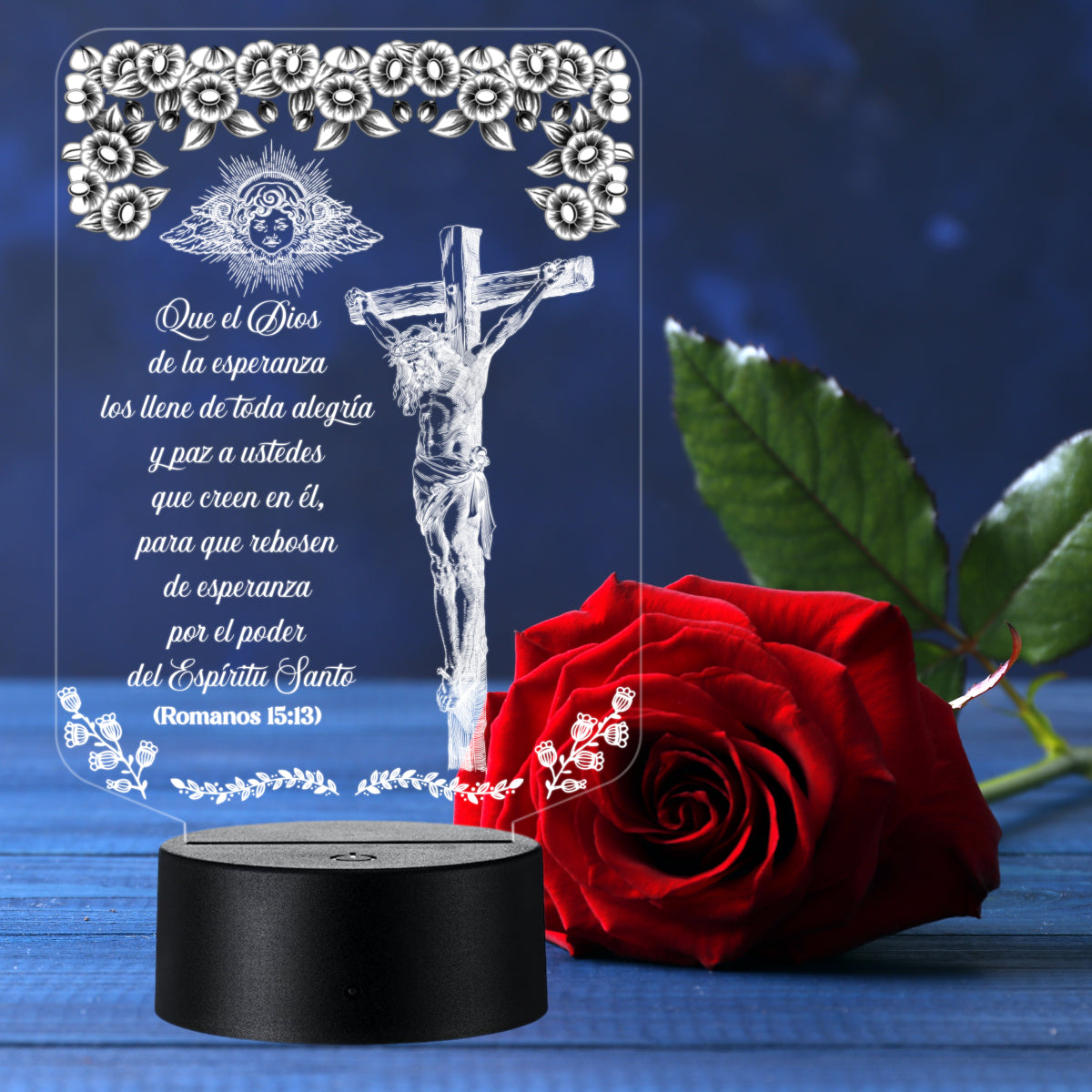 Lámpara LED con Dedicatoria - Salmos y Proverbios