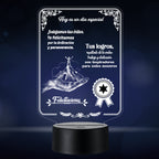 Lámpara LED con Dedicatoria - Felicitaciones