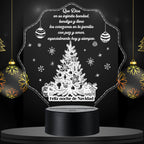 Lámpara LED con Dedicatoria - Navidad