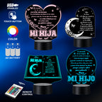 Lámpara LED con Dedicatoria - Hijo(a) Colección 2