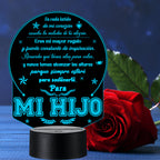 Lámpara LED con Dedicatoria - Hijo(a) Colección 2