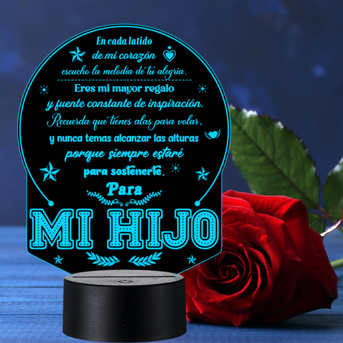 Lámpara LED con Dedicatoria - Hijo(a) Colección 2