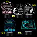Lámpara LED con Dedicatoria - Hijo(a) Colección 2