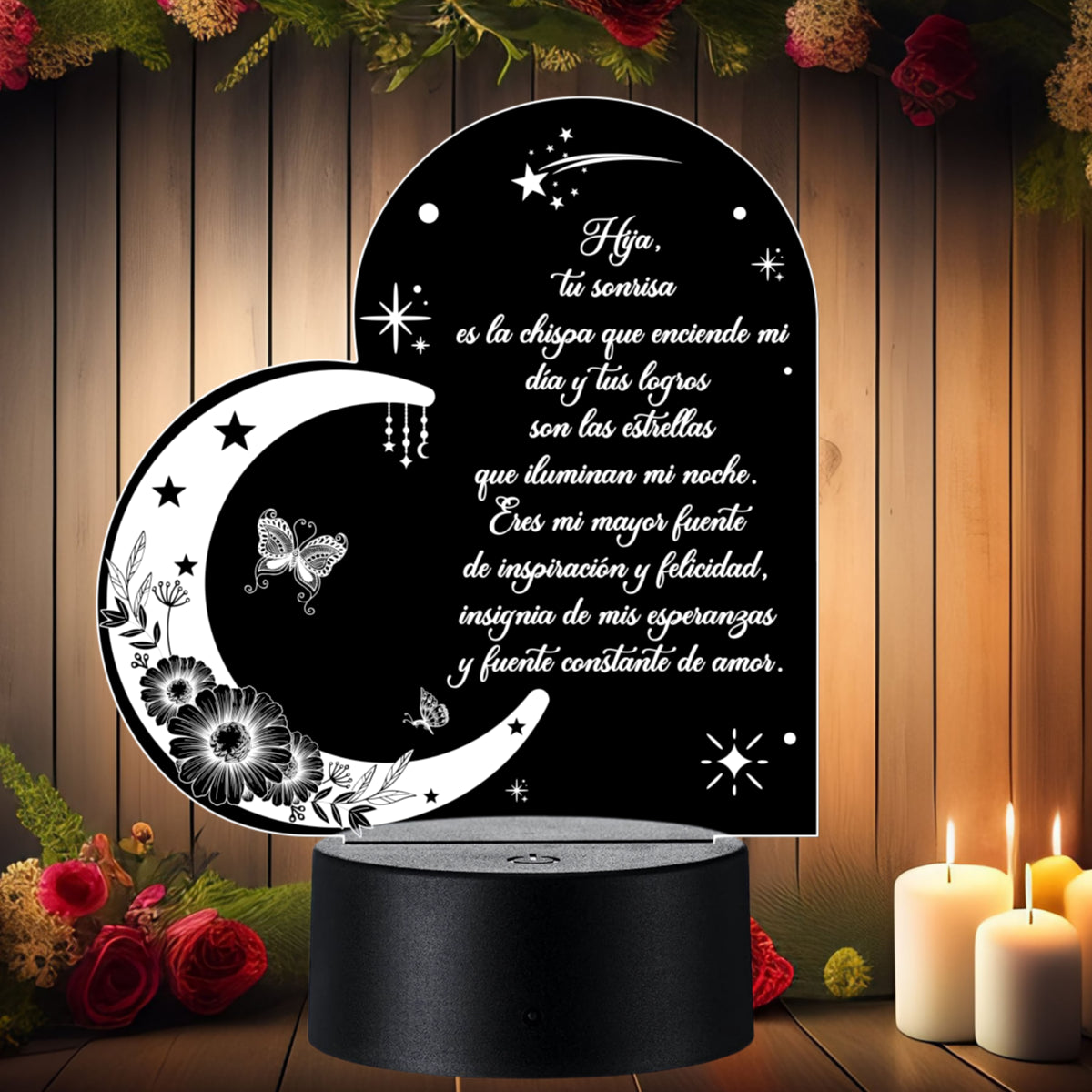 Lámpara LED con Dedicatoria - Hijo(a) Colección 2