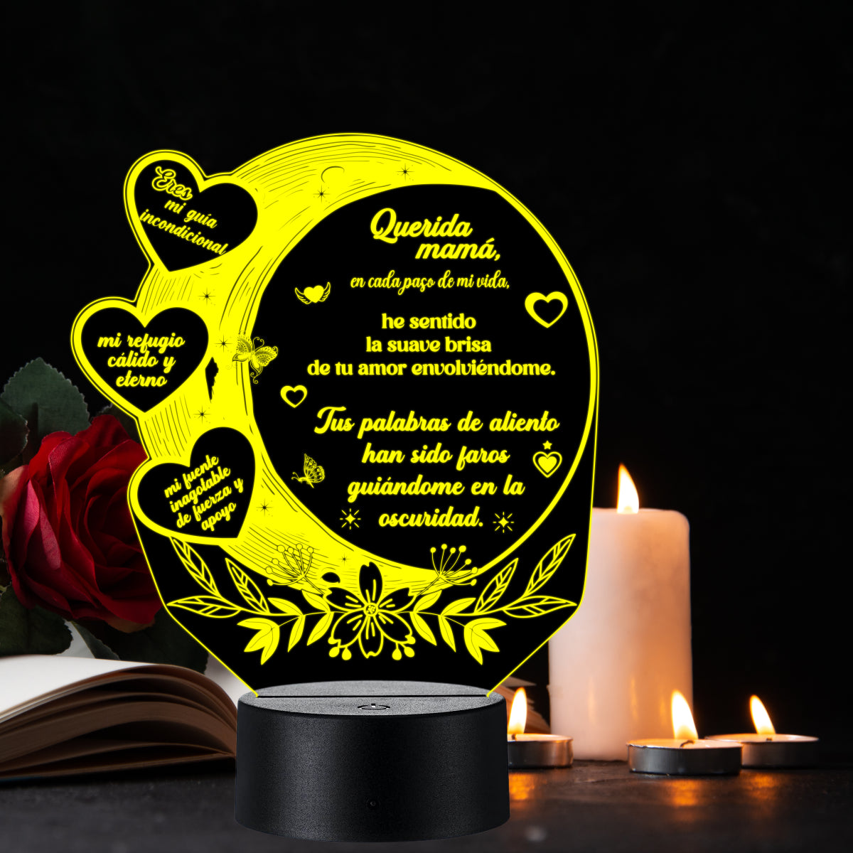 Lámpara LED con Dedicatoria - Mamá