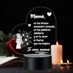 Lámpara LED con Dedicatoria - Mamá