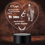 Lámpara LED con Dedicatoria - Papá