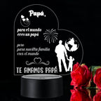 Lámpara LED con Dedicatoria - Papá