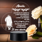 Lámpara LED con Dedicatoria - Abuelo(a)