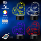 Lámpara LED con Dedicatoria - Hijo(a) Colección 1