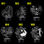 Lámpara LED con Dedicatoria - Hijo(a) Colección 1