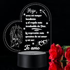 Lámpara LED con Dedicatoria - Hijo(a) Colección 1