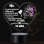Lámpara LED con Dedicatoria - Hijo(a) Colección 1