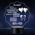 Lámpara LED con Dedicatoria - Amistad